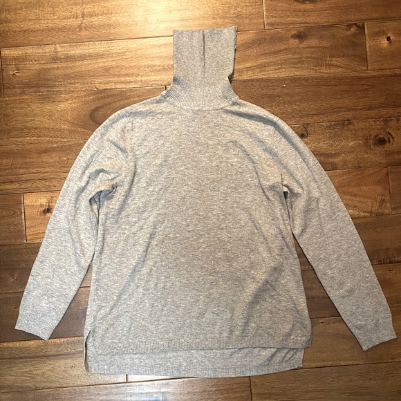 Light Grey Turtle Neck Sweater - Picture 3 of 3